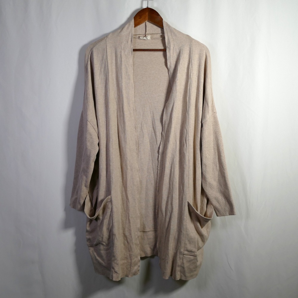 Pact Women Organic Cotton Airplane Cardigan Size M/L Pockets Sustainable Neutral
